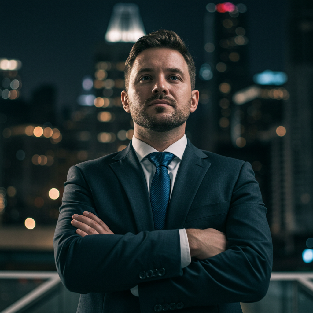 Empresário confiante